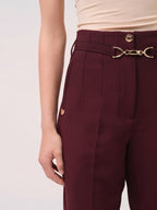 Calça Clássica com Cinto Decorativo — Cristina Barros