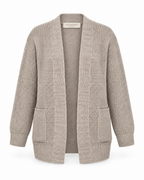Cardigan Ponto Arroz — Guimanos | Cinzento
