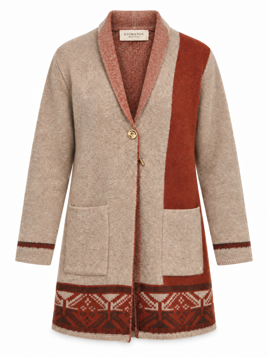 Casaco de Malha Barra Jacquard — Guimanos | Produto