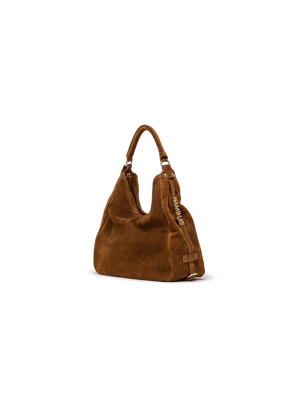 Mala hobo em camurça camel — Bamburi