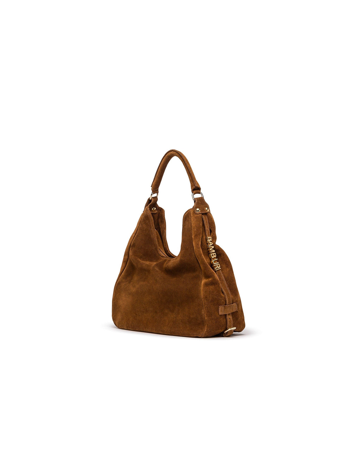 Mala hobo em camurça camel — Bamburi