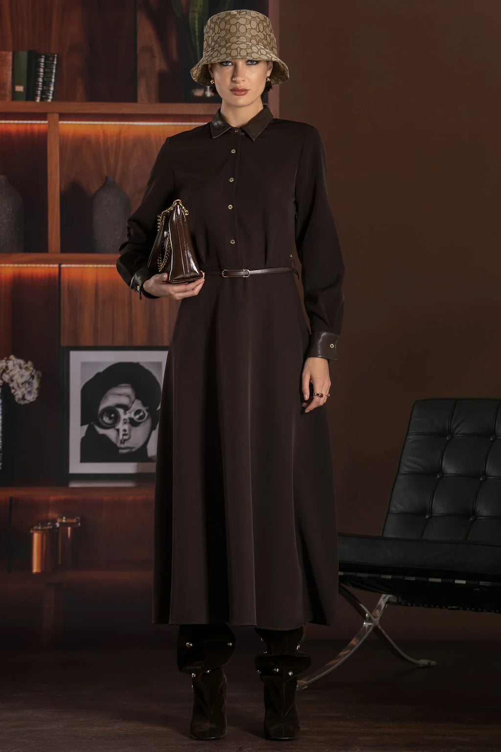 Vestido Camiseiro Evasé - FOURSOUL