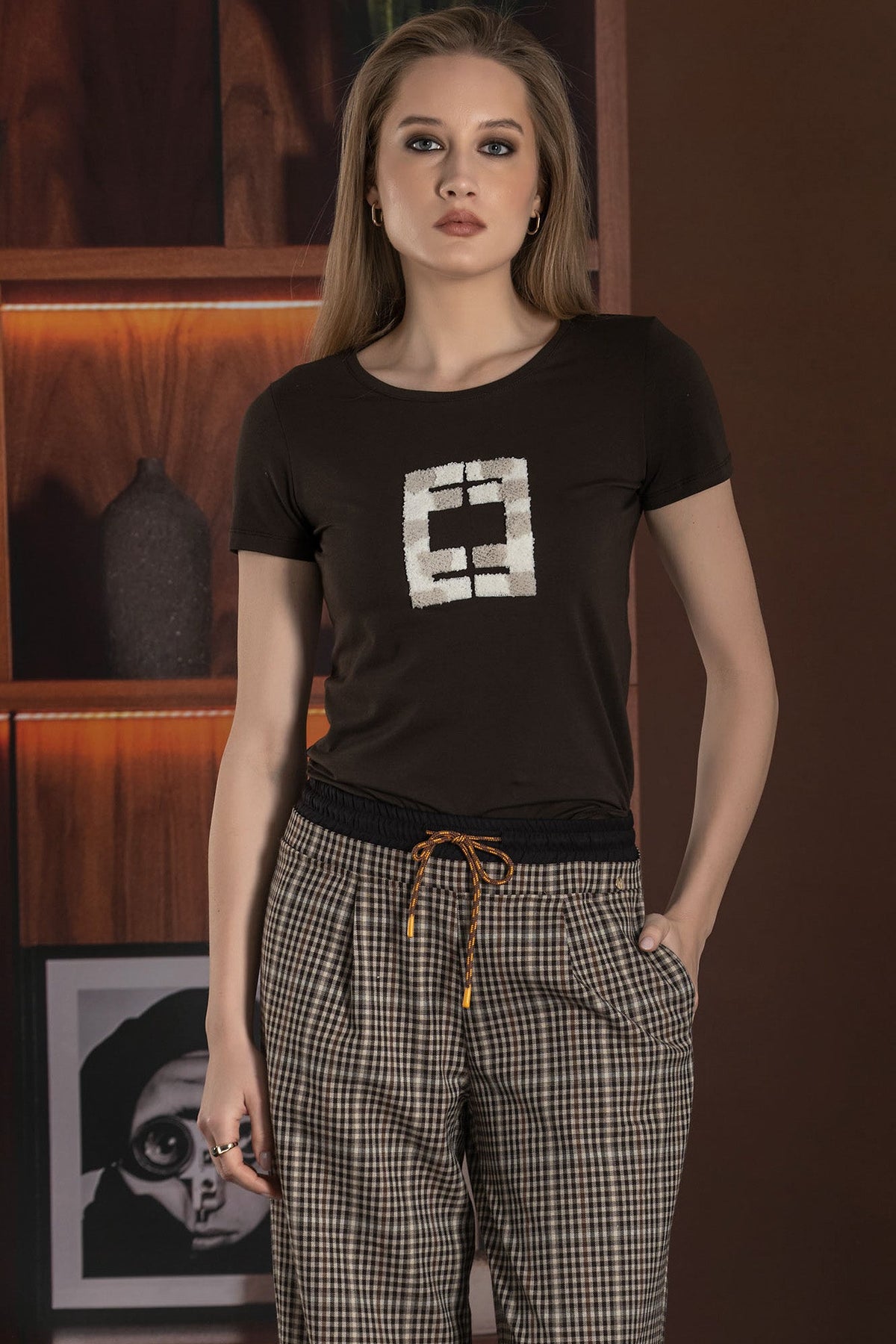 T-Shirt Sport Country — Foursoul | Castanho detalhe
