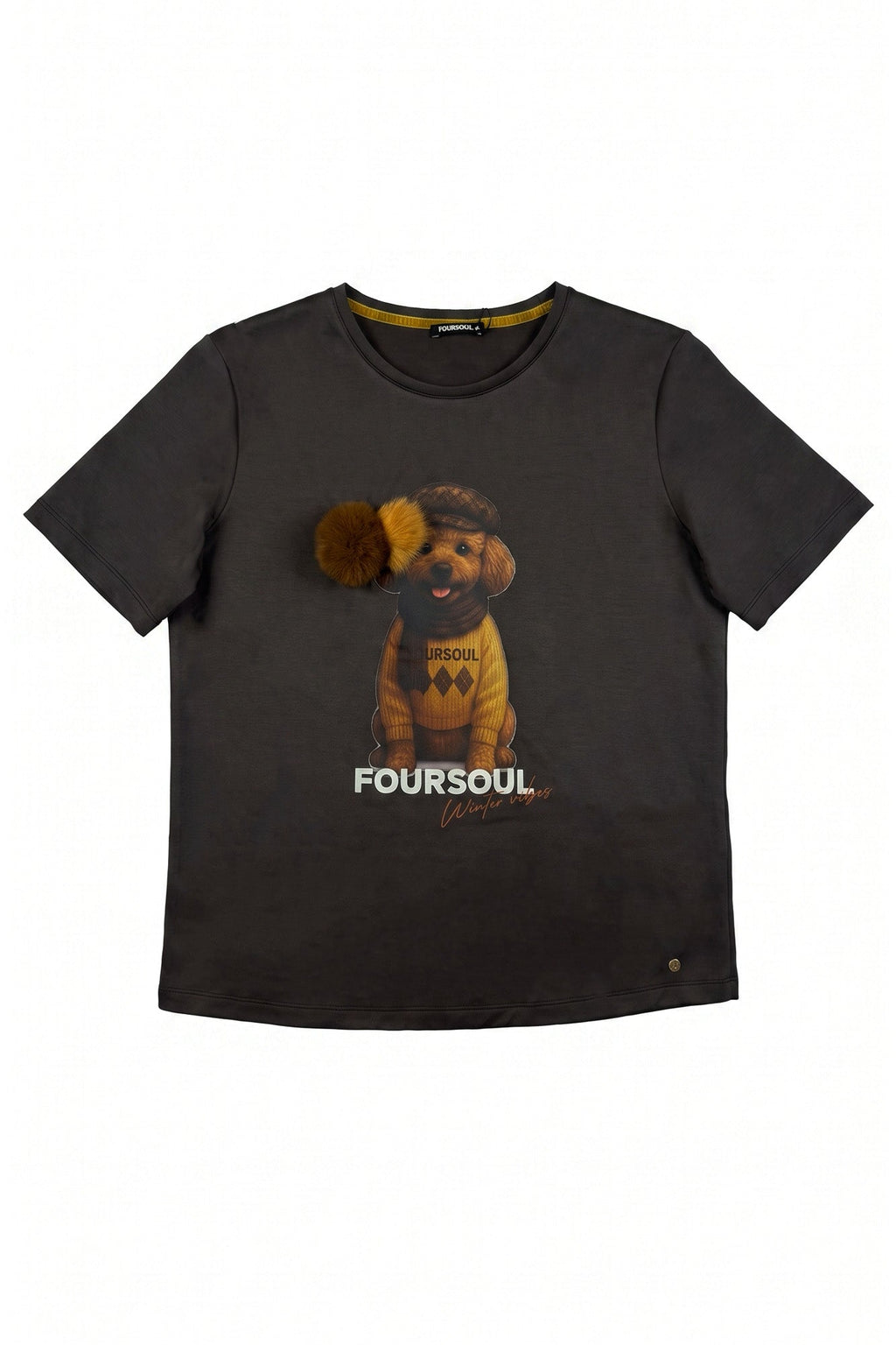 T-Shirt Loose Sporty Country — Foursoul | Castanho