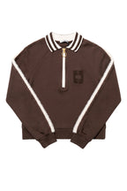 Sweat Polo com Tira Recta Foursoul | Castanho