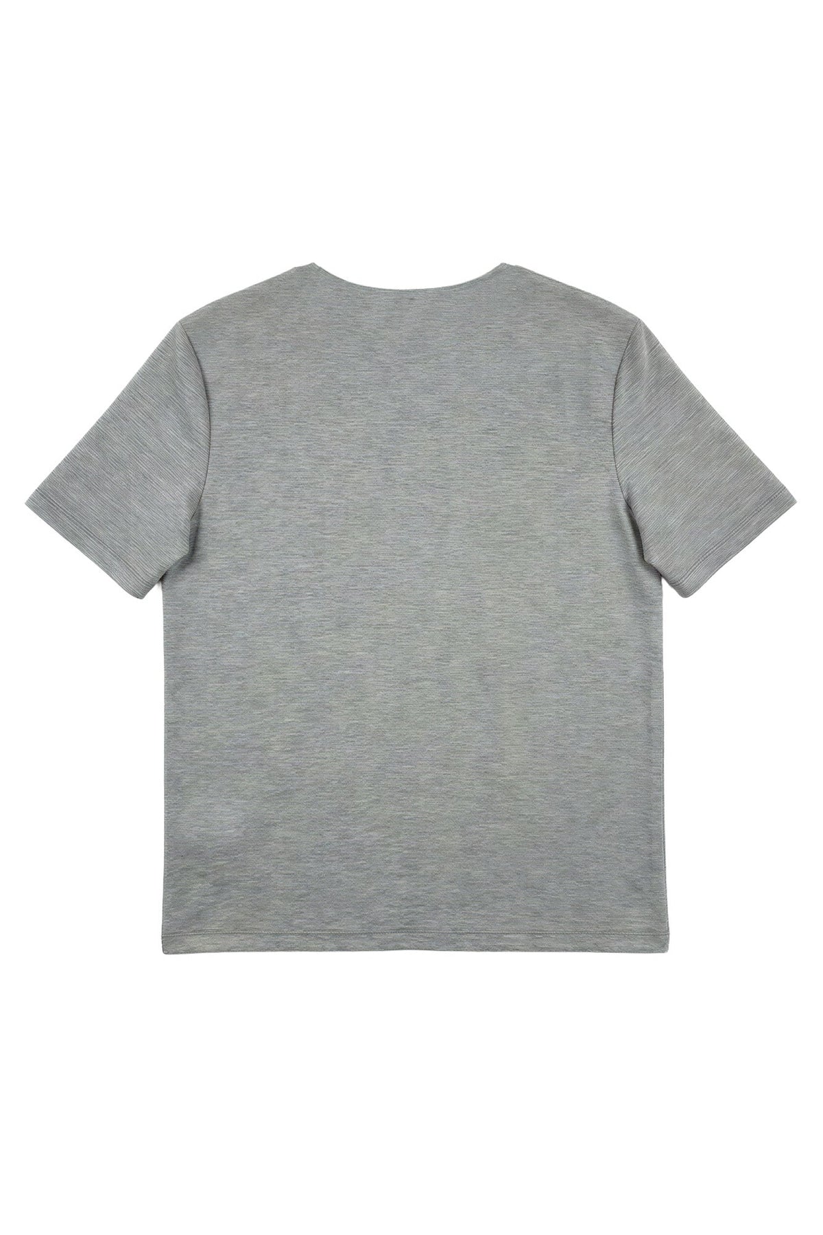 T-Shirt com Painel — Foursoul | Cinzento costas