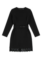 Vestido Curto com Renda — Foursoul | Preto frente