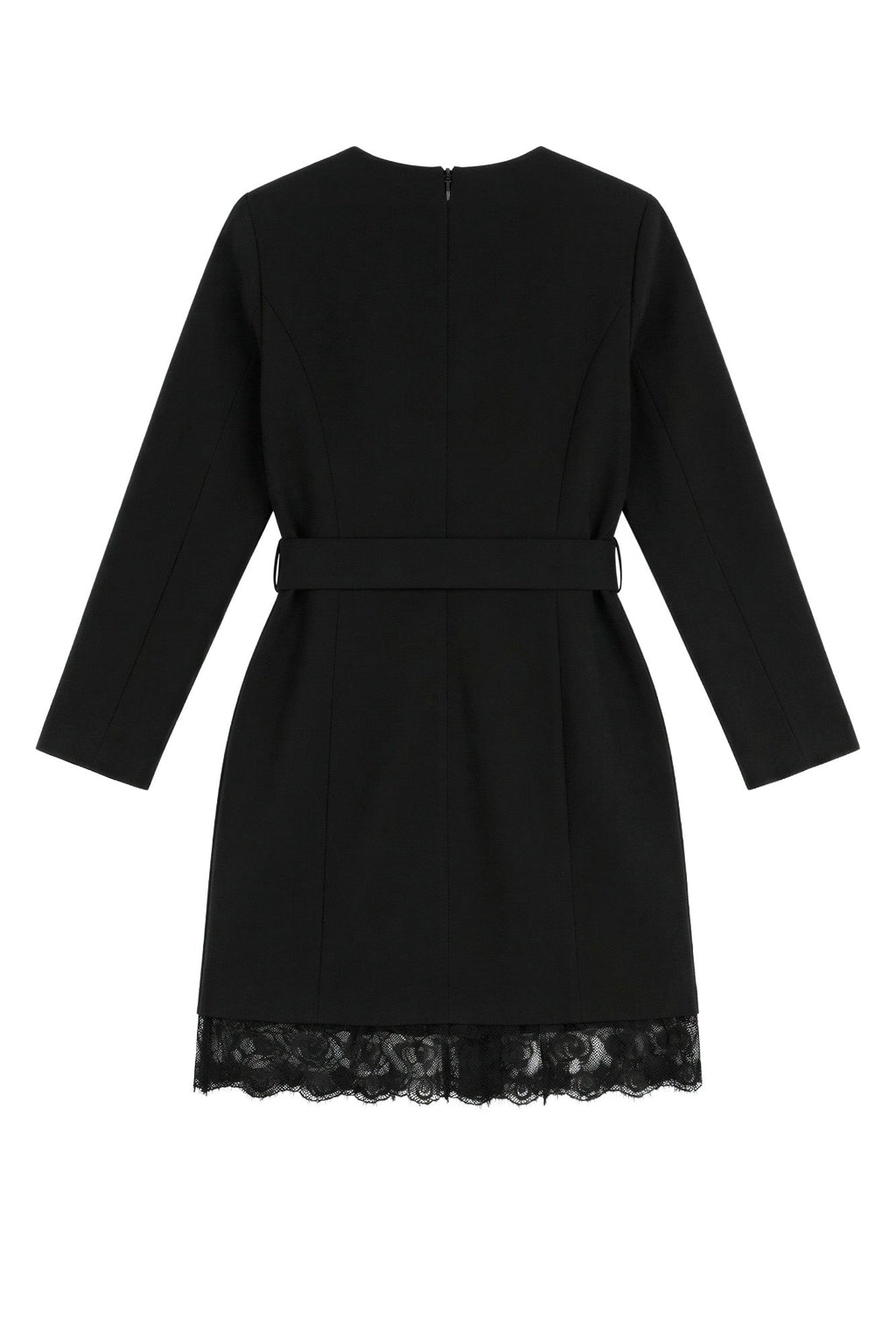 Vestido Curto com Renda — Foursoul | Preto costas