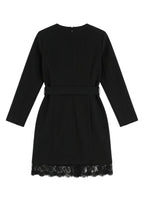 Vestido Curto com Renda — Foursoul | Preto costas