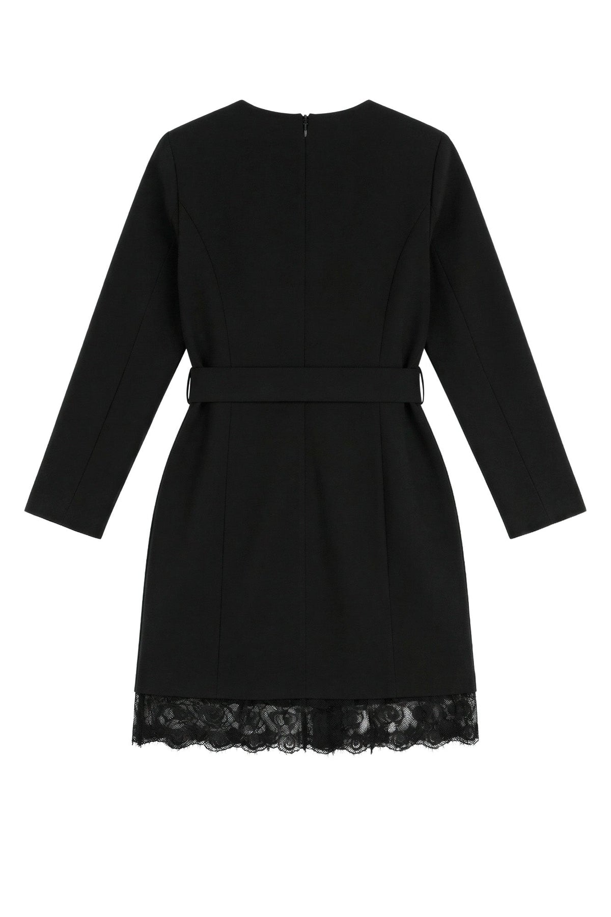 Vestido Curto com Renda — Foursoul | Preto costas