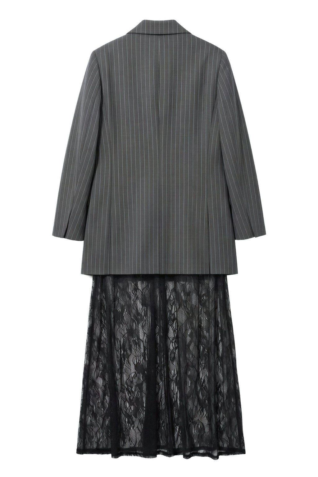 Vestido Blazer em Pied-de-Poule Foursoul | Cinzento