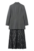Vestido Blazer em Pied-de-Poule Foursoul | Cinzento