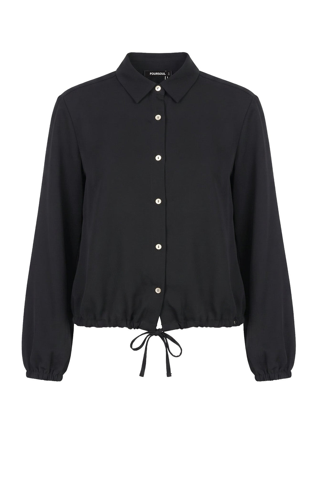 Camiseiro com Ajuste Liso — Foursoul | Preto frente