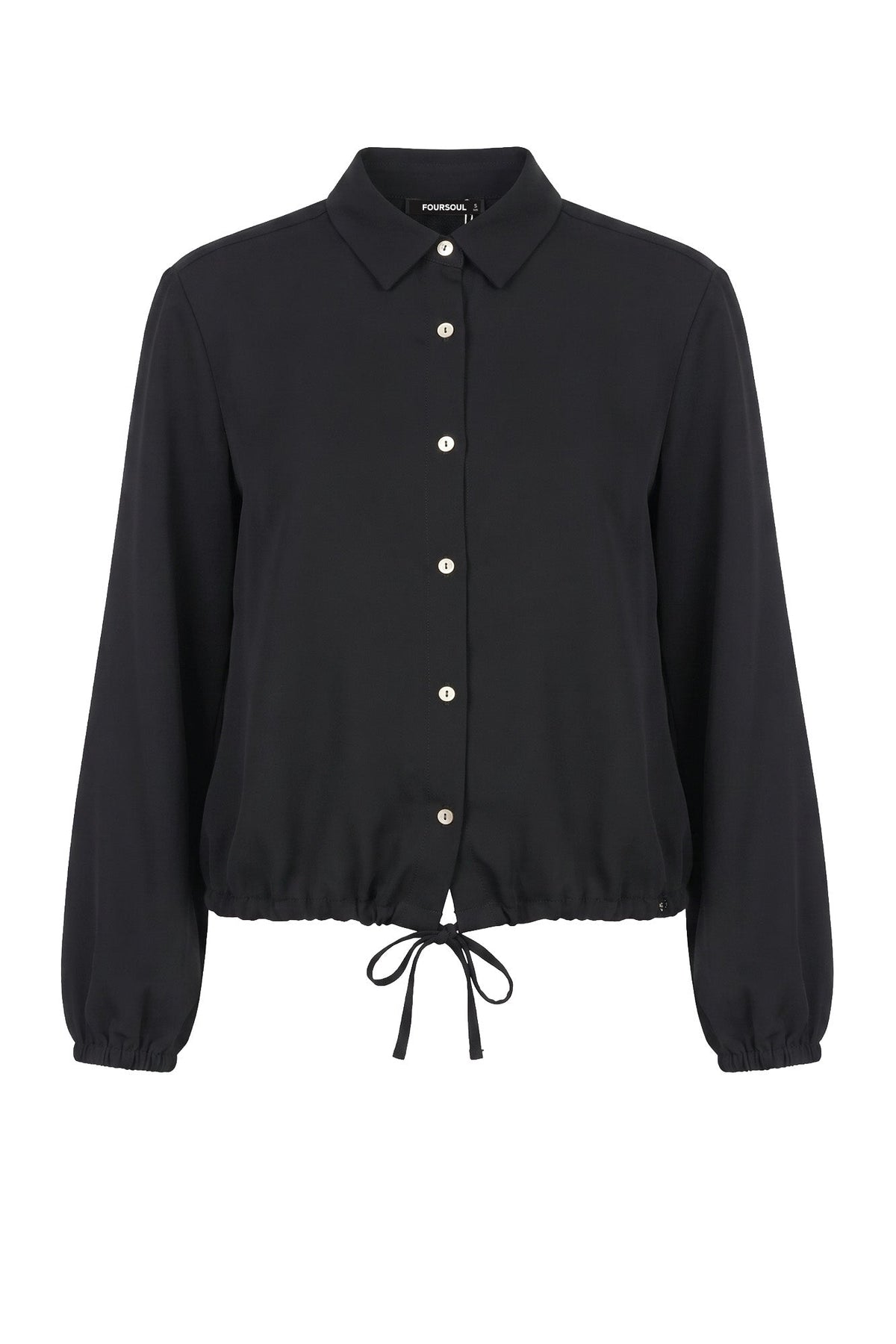 Camiseiro com Ajuste Liso — Foursoul | Preto frente