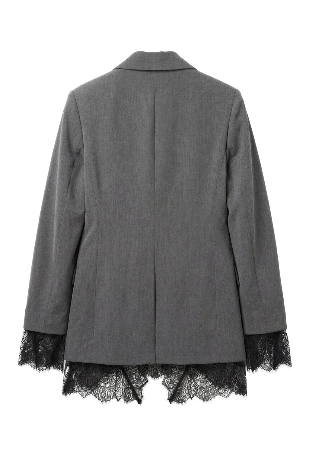 Blazer com Fitas de Renda Foursoul | Cinzento