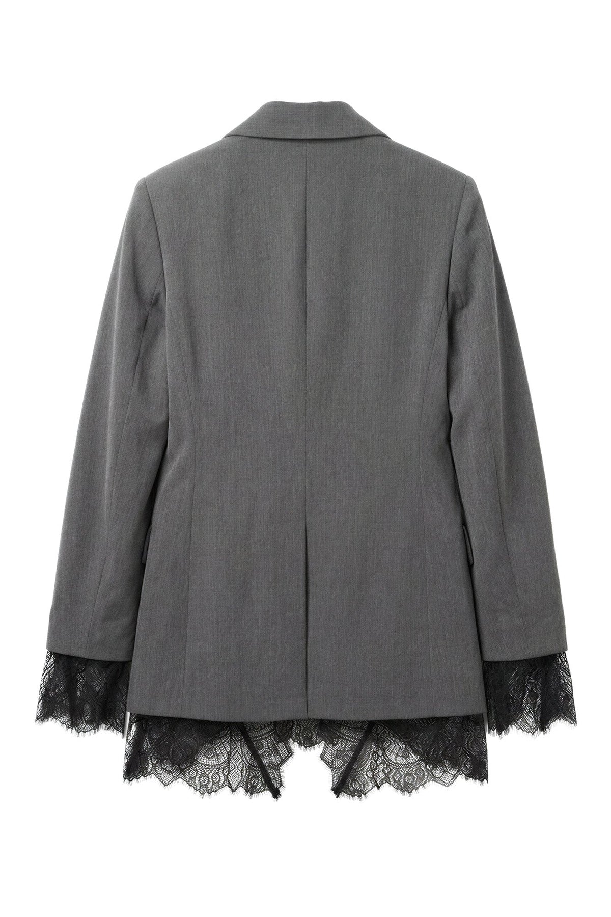 Blazer com Fitas de Renda Foursoul | Cinzento