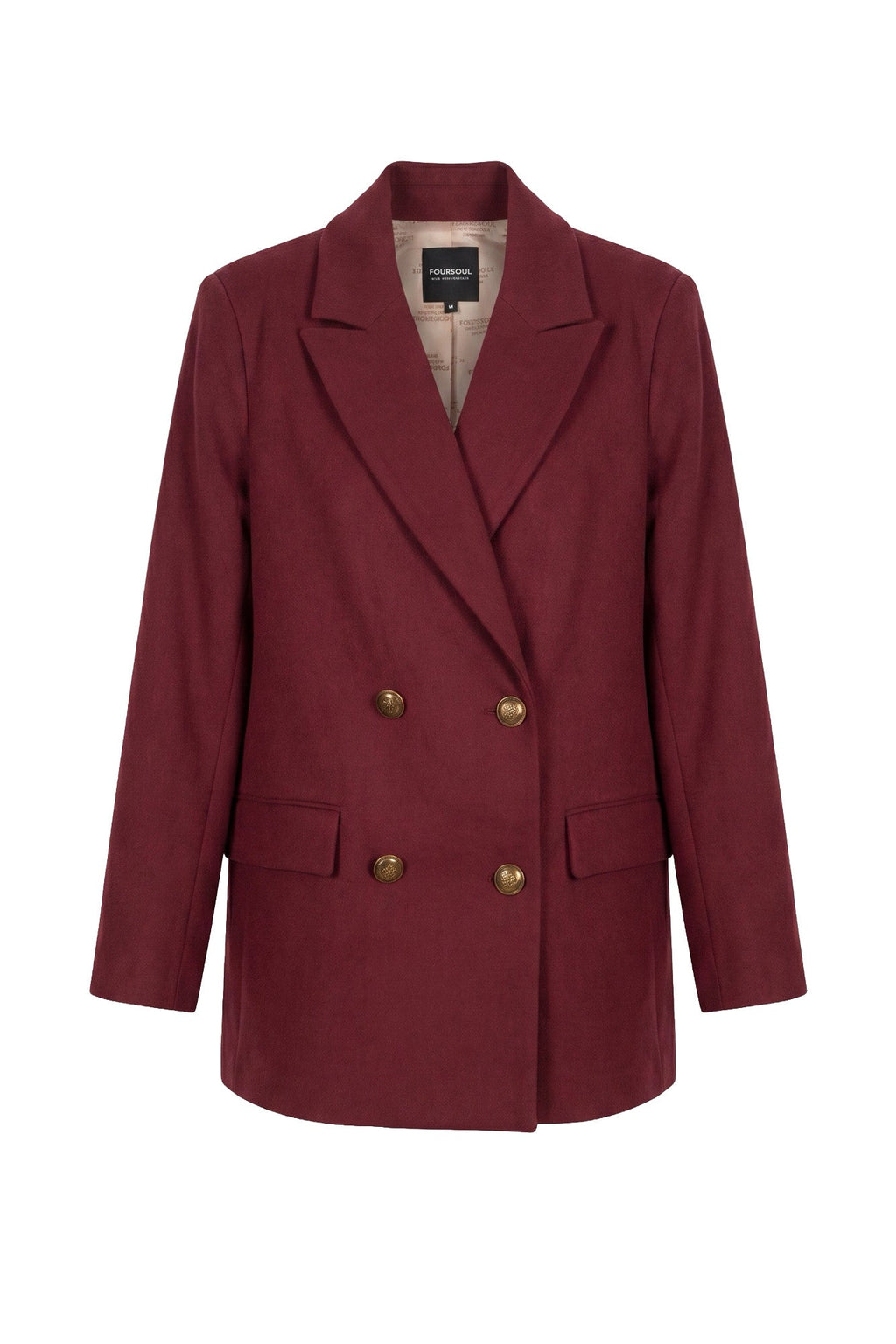 Blazer de Veludo — Foursoul | Bordeaux frente