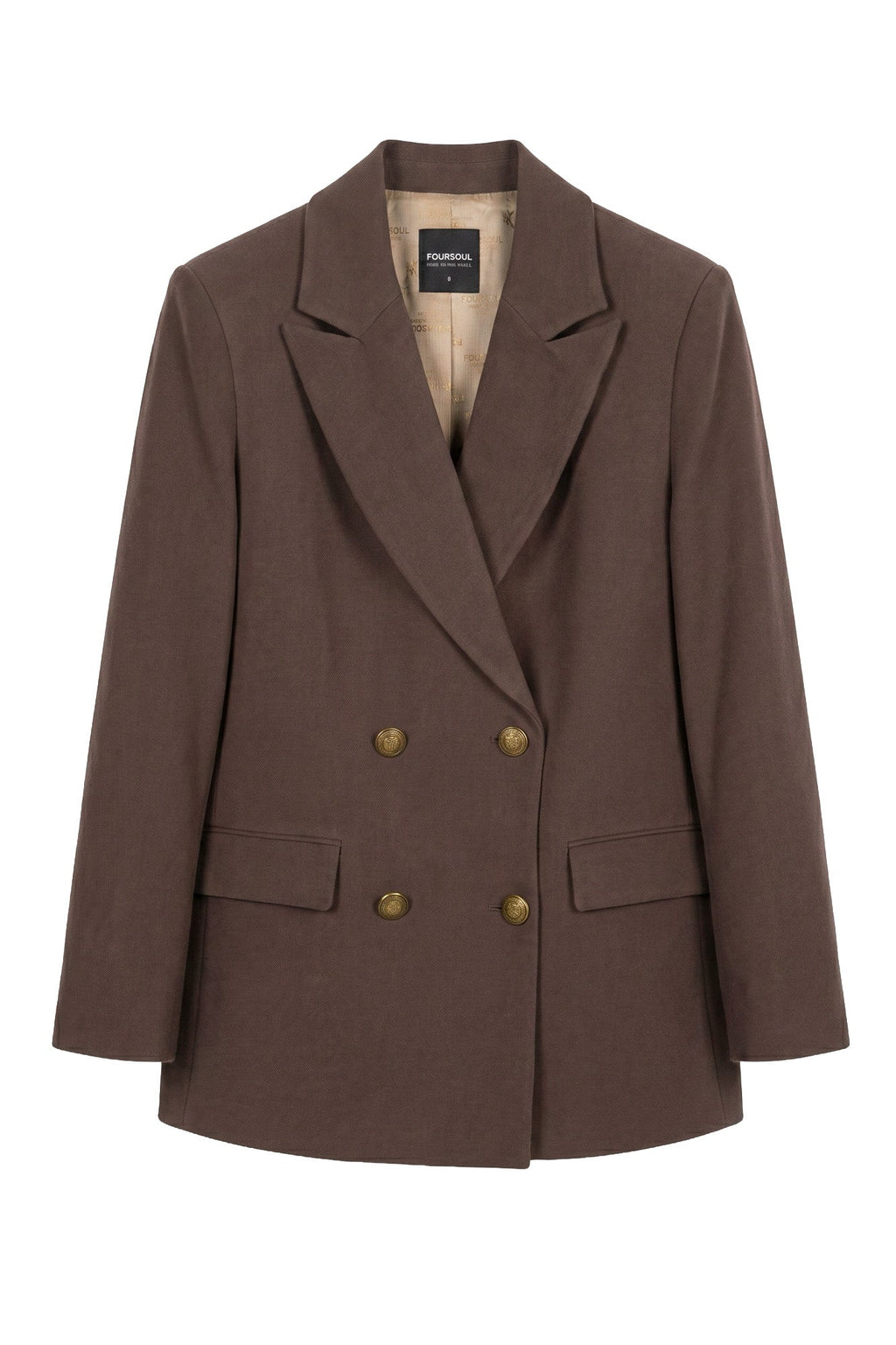 Blazer de Veludo — Foursoul | Castanho frente