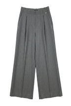 Calça Pantalona com Fecho Lateral Foursoul | Cinzento