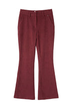 Calça de Sarja com Botões — Foursoul | Bordeaux