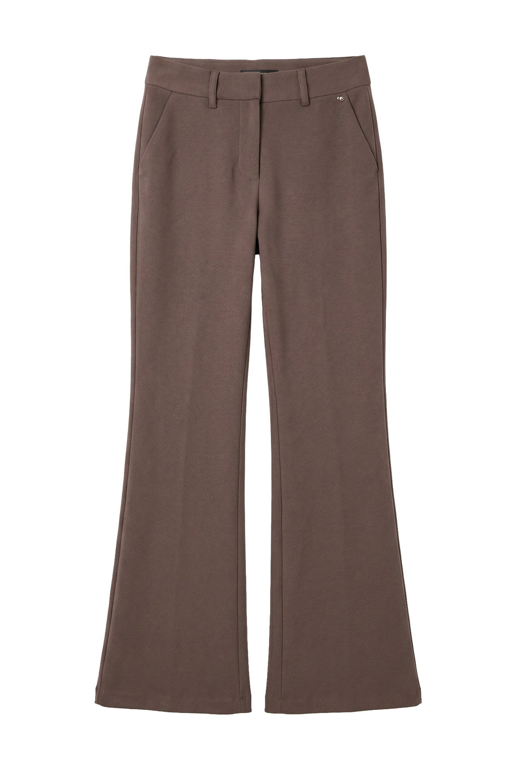 Calça de Sarja com Botões — Foursoul | Castanho frente