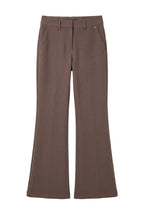 Calça de Sarja com Botões — Foursoul | Castanho frente