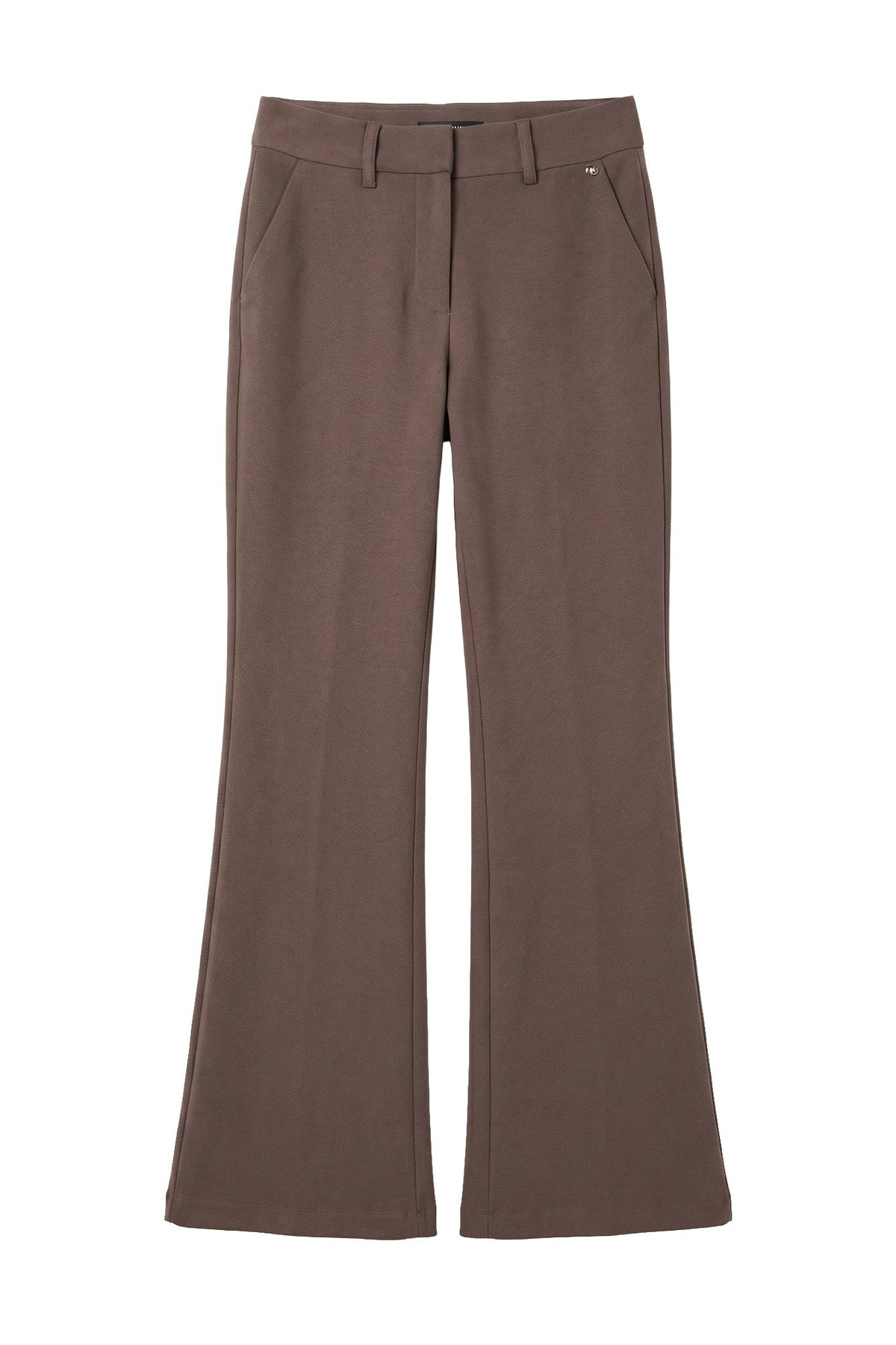 Calça de Sarja com Botões — Foursoul | Castanho frente
