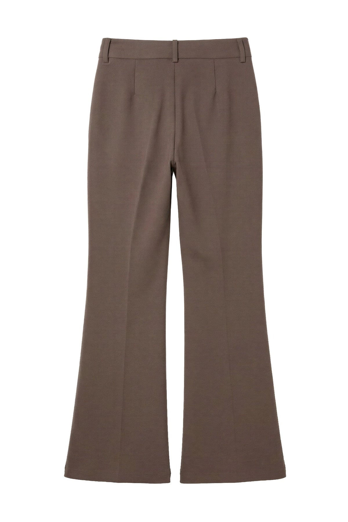Calça de Sarja com Botões — Foursoul | Castanho costas