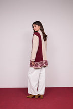 Casaco de Malha Barra Jacquard — Guimanos | Look 2