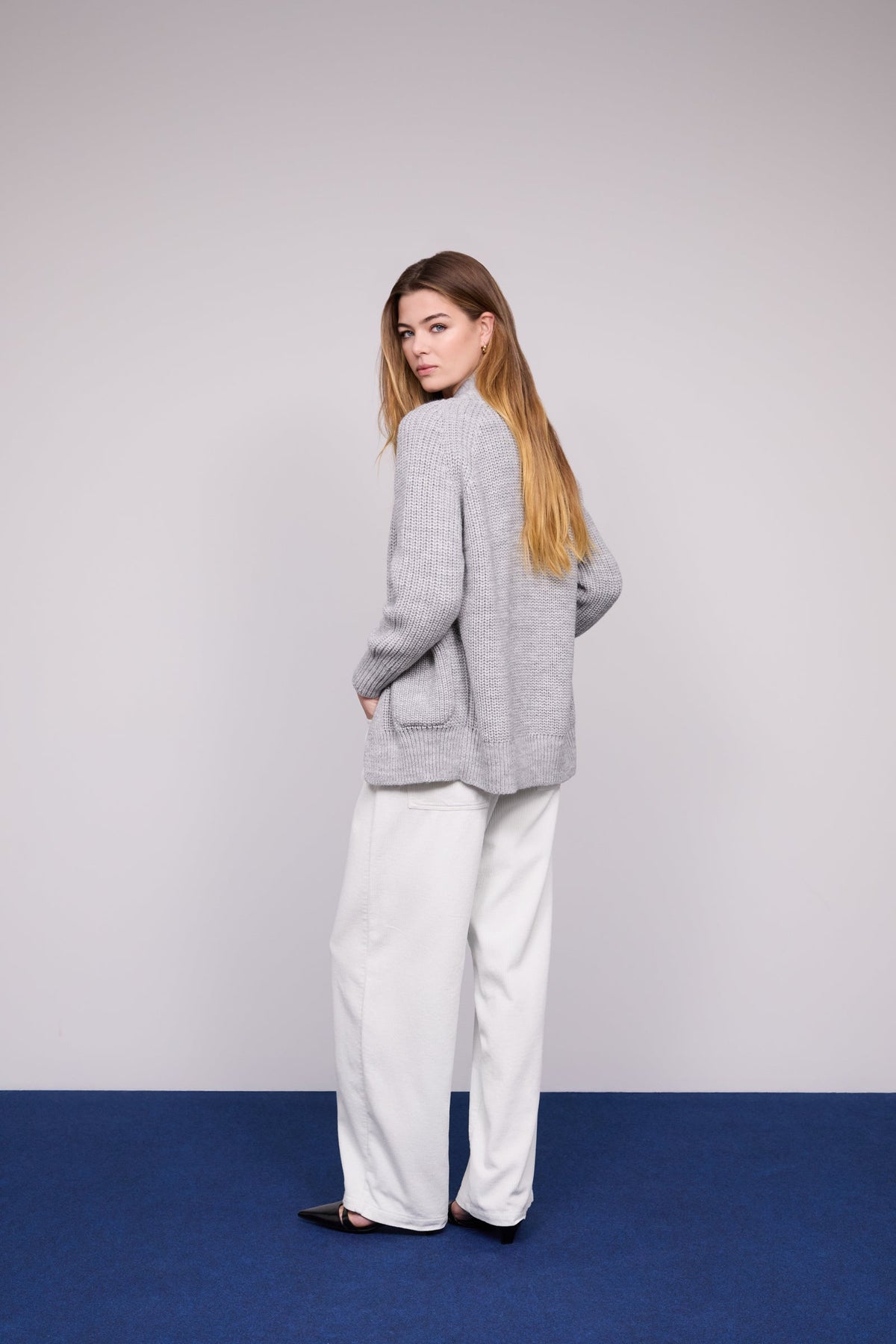 Cardigan Ponto Arroz — Guimanos | Look 2