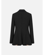 Blazer preto com pormenor de missangas Scripta - detalhe