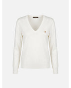 Camisola de Malha com Decote V — Scripta | Castanho