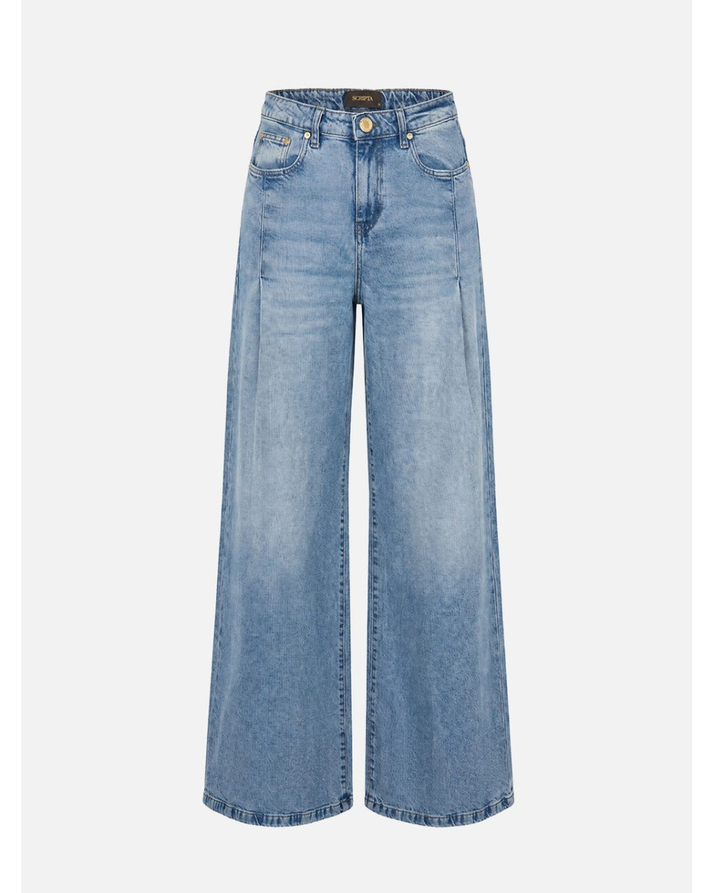 Jeans Wide Leg com Pregas — Scripta