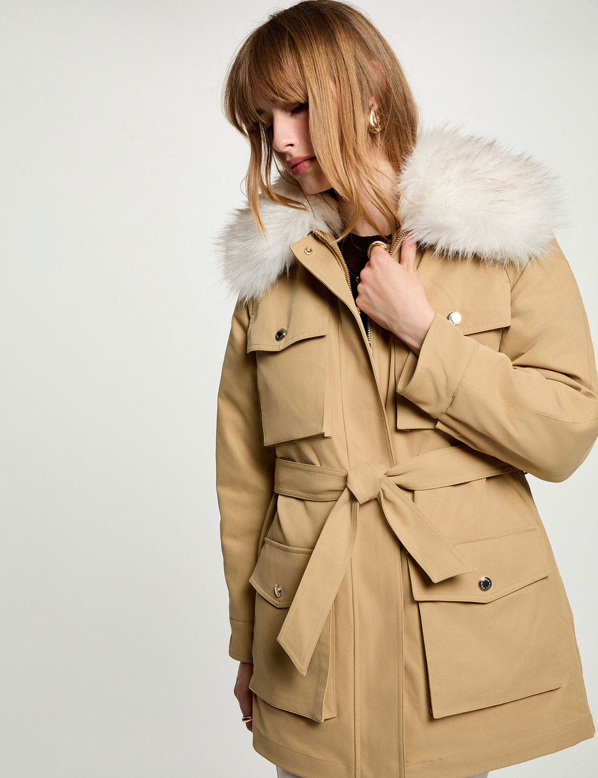 Parka Gola Alta — Morgan | Beige