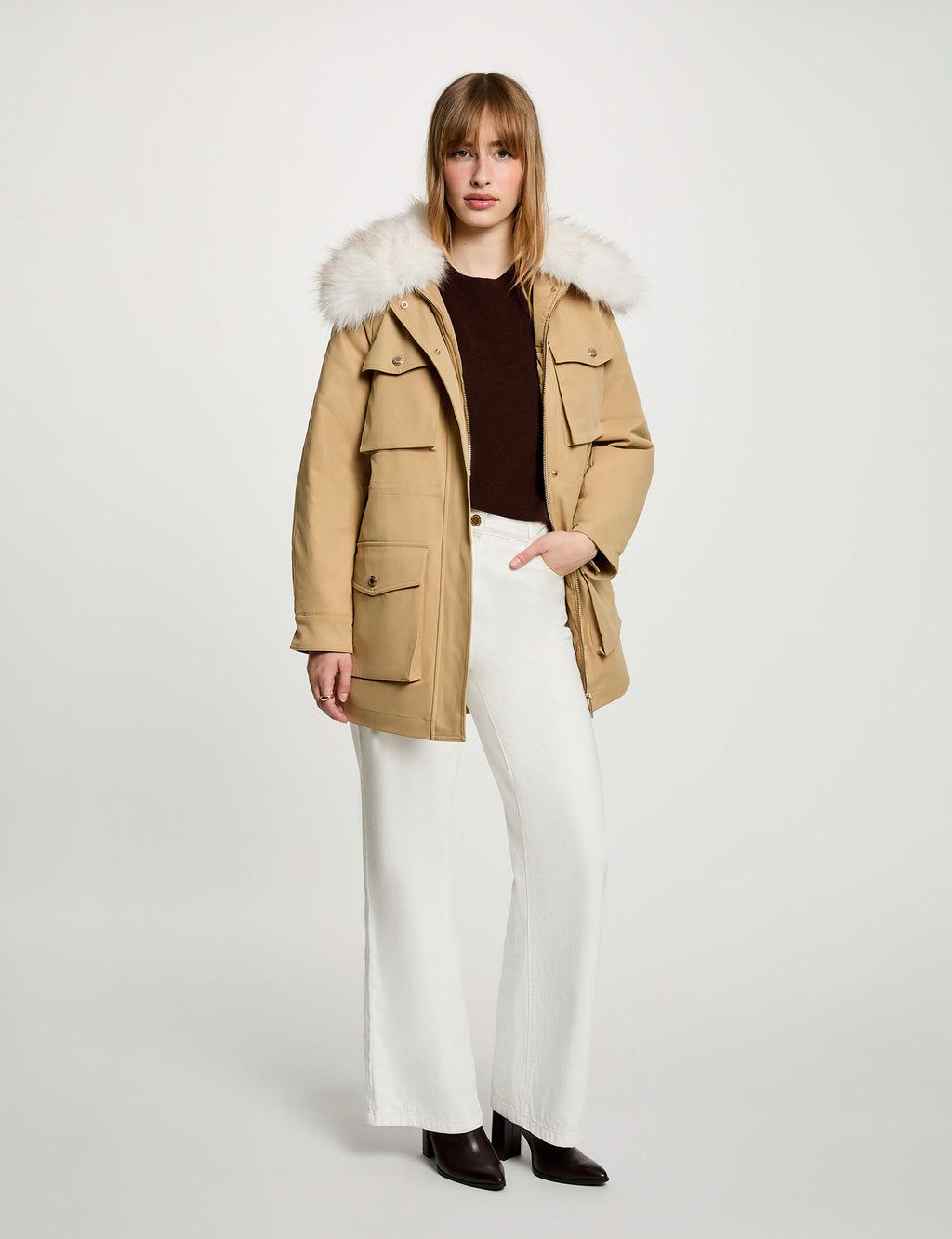 Parka Gola Alta — Morgan | Beige
