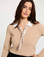 Camisola Gola com Revers — Morgan