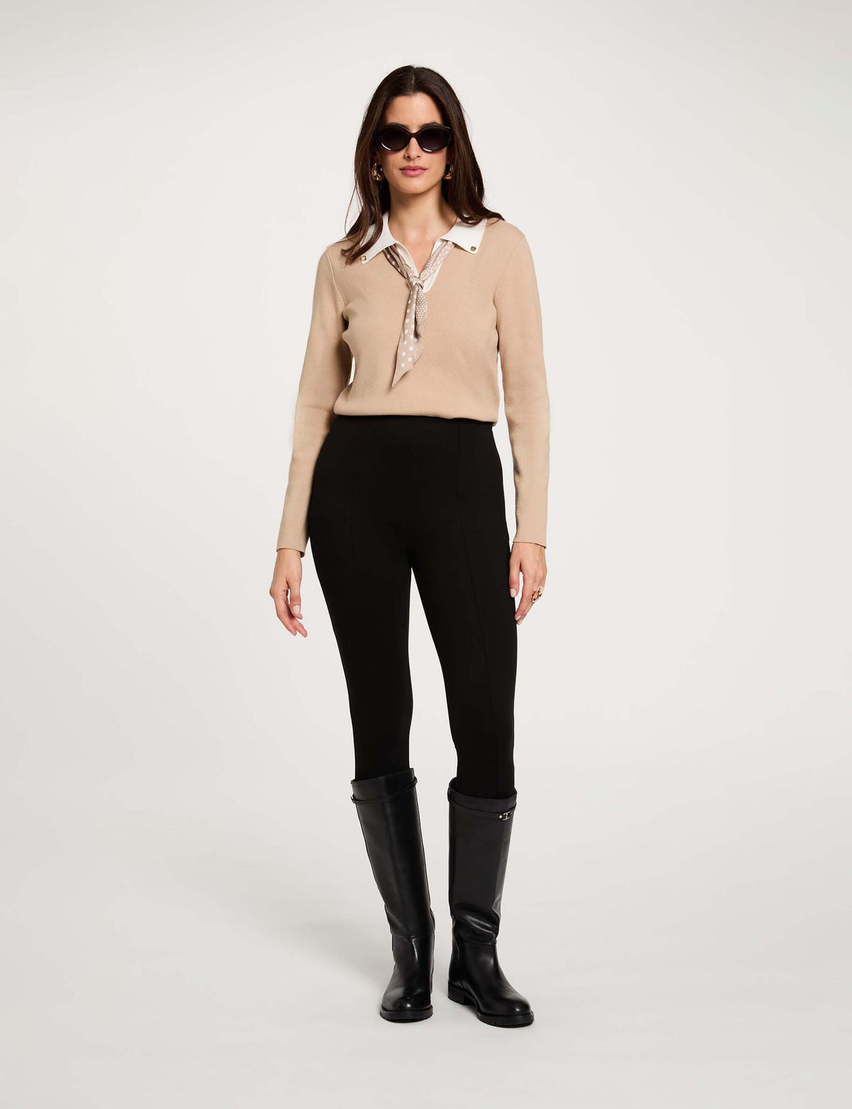 Camisola Gola com Revers — Morgan