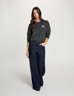 Camisola Gola Redonda — Morgan | Cinza